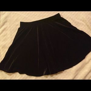 L.A Hearts Pacsun Velvet Black Mini-Skirt